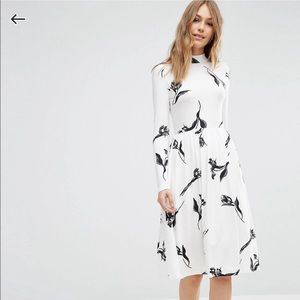 ASOS midi dress with High neck